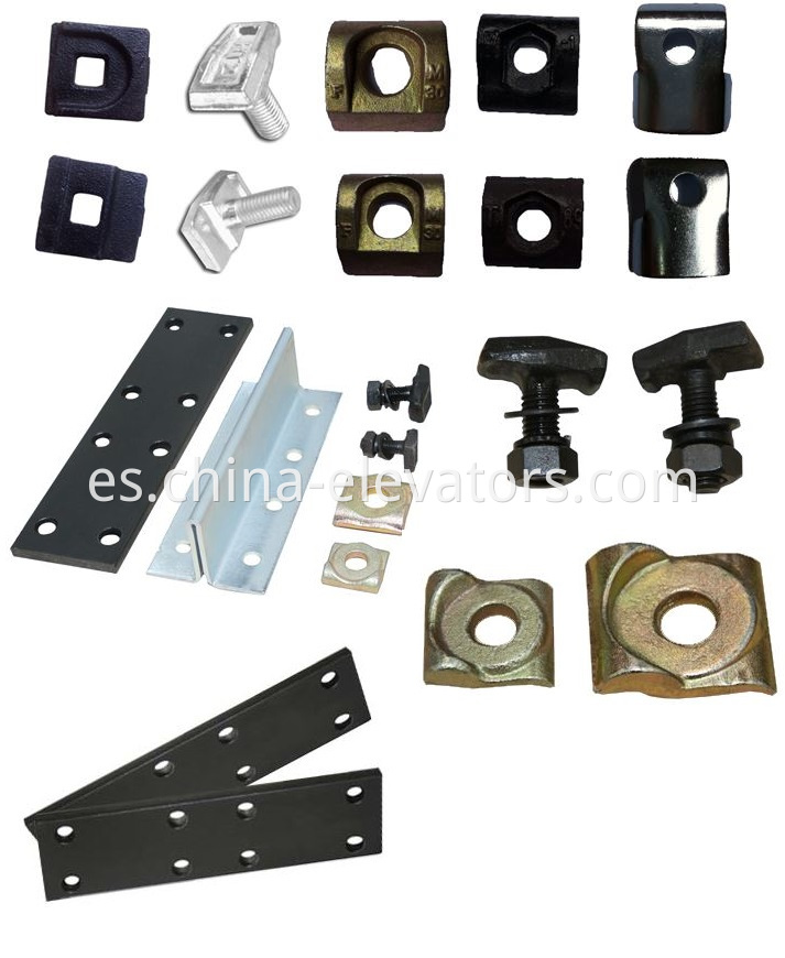 Guía de riel, placa de pescado, clips de riel, kit de tornillo Guide Rail, Fishplate, Rail Clips, Screw Kit